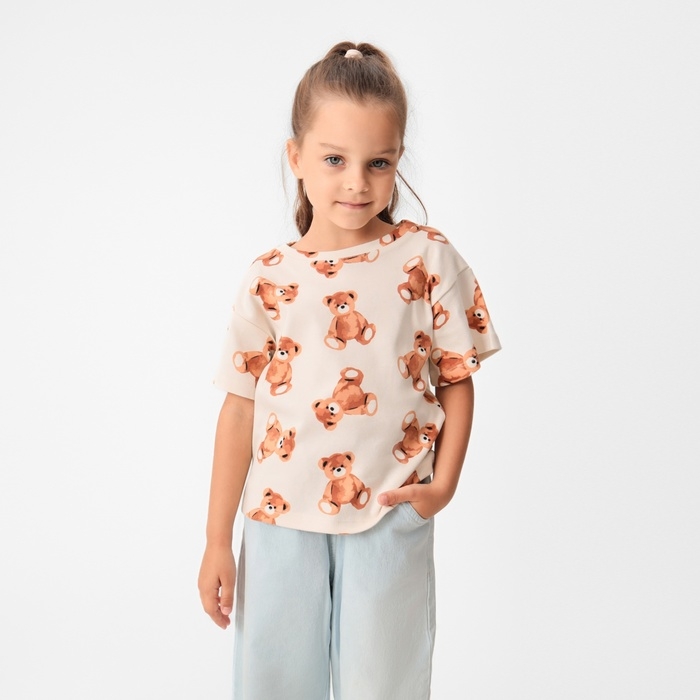 Футболка детская KAFTAN "Мишки" р.34 (122-128)