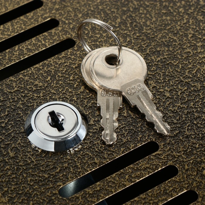 Ящик почтовый с замком, вертикальный, бронзовый Ящик почтовый с замком, вертикальный, бронзовый