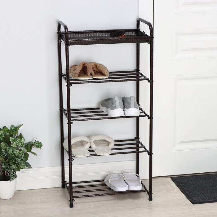 Подставка для обуви, 5 ярусов, 45&times;30&times;95 см, цвет МИКС