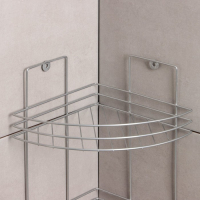 Полка угловая 3-х ярусная, 20&times;20&times;49 см, цвет хром