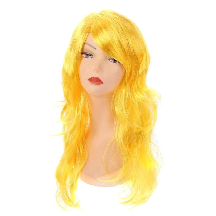 Карнавальный парик &laquo;Русалка&raquo;, длина 60 см, цвет желтый