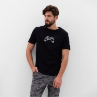 Пижама мужская KAFTAN "Game" размер 50, черный Пижама мужская KAFTAN "Game" размер 50, черный