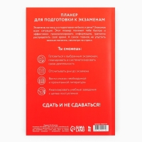 Планинг для подготовки к экзаменам, А5 60 л. Мягкая обложка &laquo;Красный&raquo;
