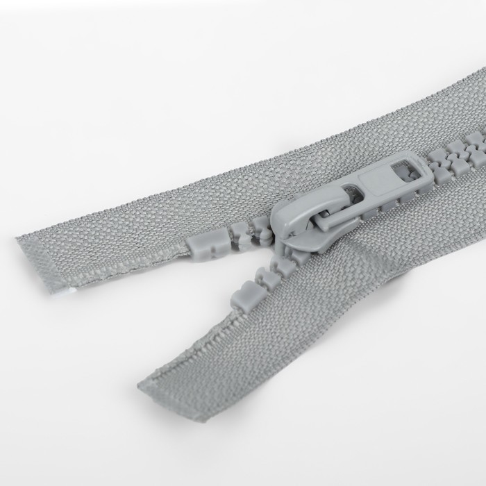 Молния &laquo;Трактор&raquo;, №8, разъёмная, 2 замка, замки автомат, 100 см, цвет серый, цена за 1 штуку