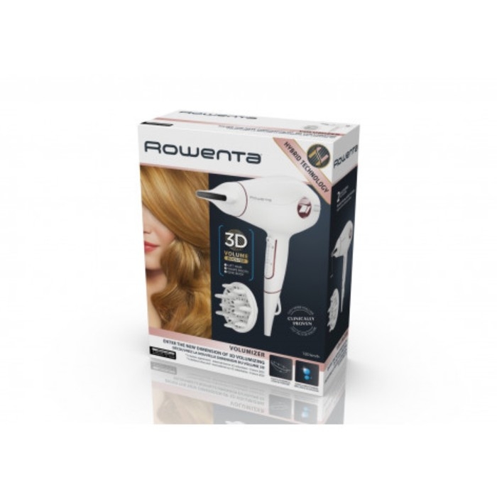Фен Rowenta CV6135F0, 2400 Вт, 2 скорости, 3 температурных режима, белый Фен Rowenta CV6135F0, 2400 Вт, 2 скорости, 3 температурных режима, белый