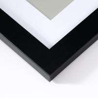 Фоторамка МДФ "Ellis" 20х20 см с паспарту, чёрный