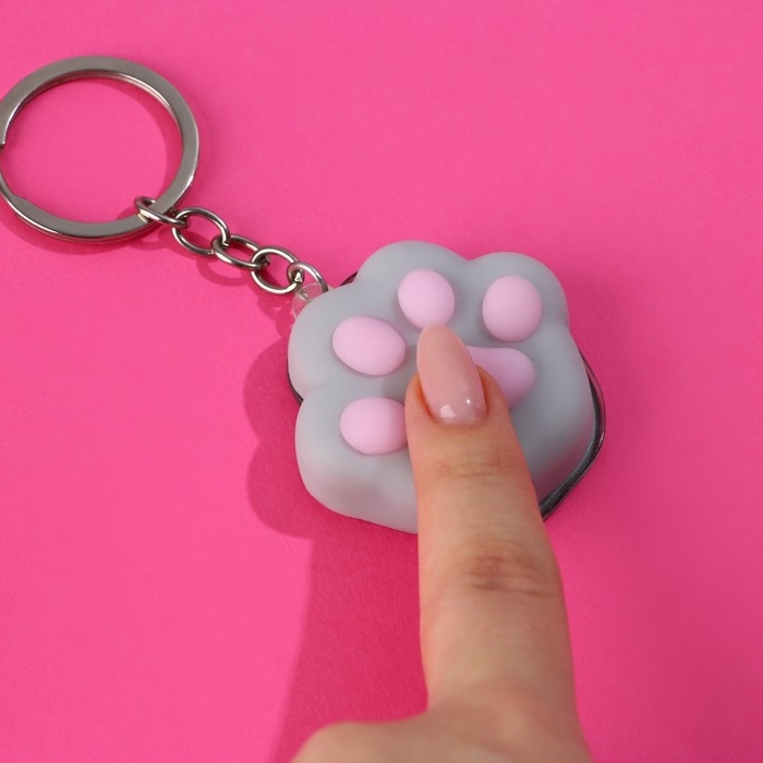 Брелок мялка для ключей &laquo;Лапка&raquo; 4,5 х 4 см