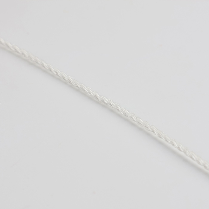 Нить для плетения, d = 2 мм, 25 &plusmn; 1 м, цвет белый