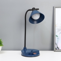 Настольная лампа "Парасоль" LED, от USB/АКБ 6 Вт сенсор 3000-6000 синий 14х10х37 см RISALUX 1006342 Настольная лампа "Парасоль" LED, от USB/АКБ 6 Вт сенсор 3000-6000 синий 14х10х37 см RISALUX 1006342