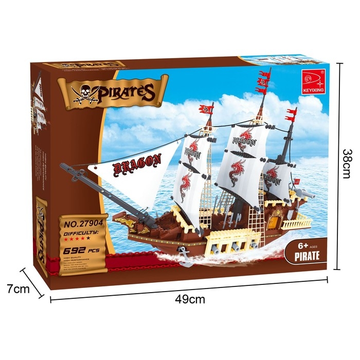 Конструктор Пираты &laquo;Дракон с тихого моря&raquo;, 692 детали