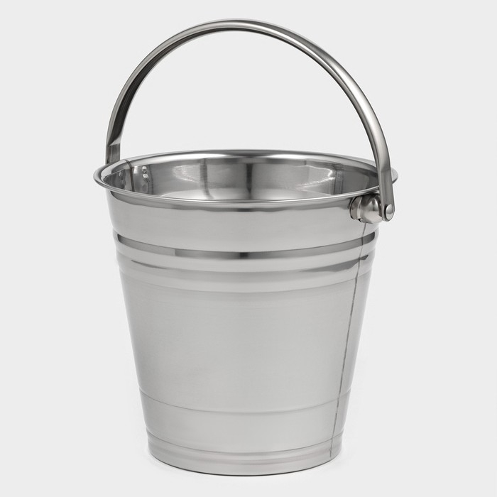 Ведро для льда из нержавеющей стали «Классик», 18,5×17,5×16 см Ведро для льда из нержавеющей стали «Классик», 18,5×17,5×16 см