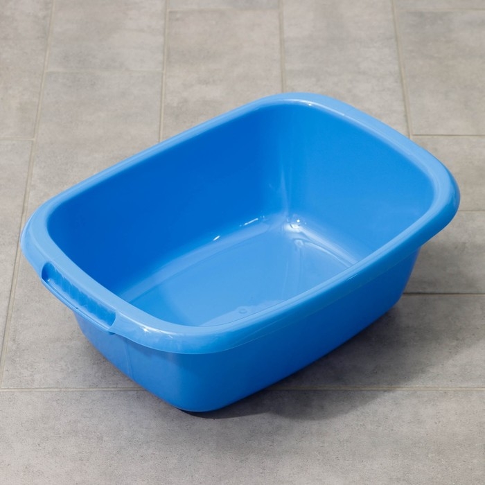 Таз овальный «Водолей», 11 л, цвет синий Таз овальный «Водолей», 11 л, цвет синий