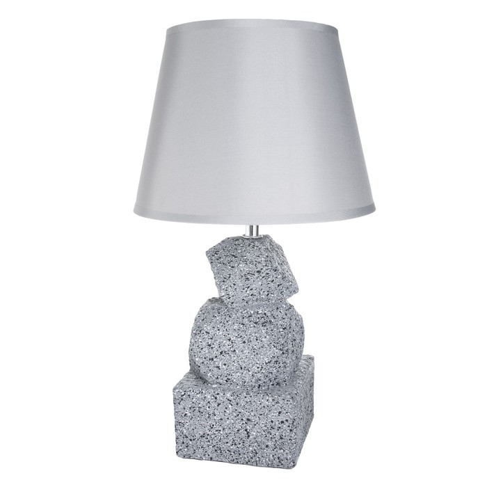 Настольная лампа "Баланс" Е14 40Вт серый 22х22х40 см RISALUX