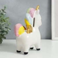 Копилка керамика "Единорожка с золотыми крылышками и рогом" 15,5х6,9х18 см Копилка керамика "Единорожка с золотыми крылышками и рогом" 15,5х6,9х18 см