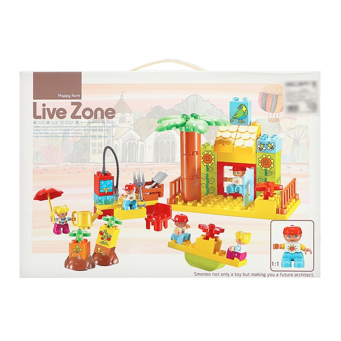 Конструктор &laquo;Забавная ферма&raquo;, 48 деталей