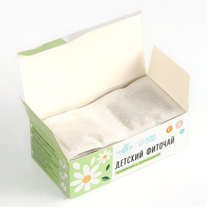 Детский фиточай M&B, травяной с ромашкой, 1+ мес, 20 п