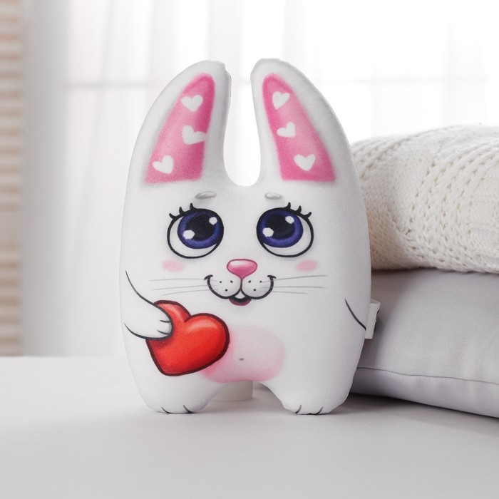 Игрушка-антистресс «Зайка с сердечком» Игрушка-антистресс «Зайка с сердечком»