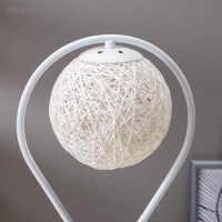 Лампа настольная 16035/1 E27 40Вт белый 19,5х19,5х44 см RISALUX Лампа настольная 16035/1 E27 40Вт белый 19,5х19,5х44 см RISALUX