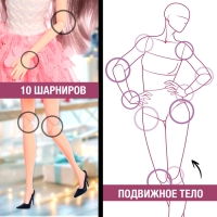 Кукла модель шарнирная &laquo;Модный показ&raquo; winter edition