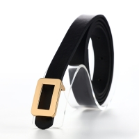 Ремень женский, ширина 1,6 см, пряжка металл, цвет чёрный Ремень женский, ширина 1,6 см, пряжка металл, цвет чёрный