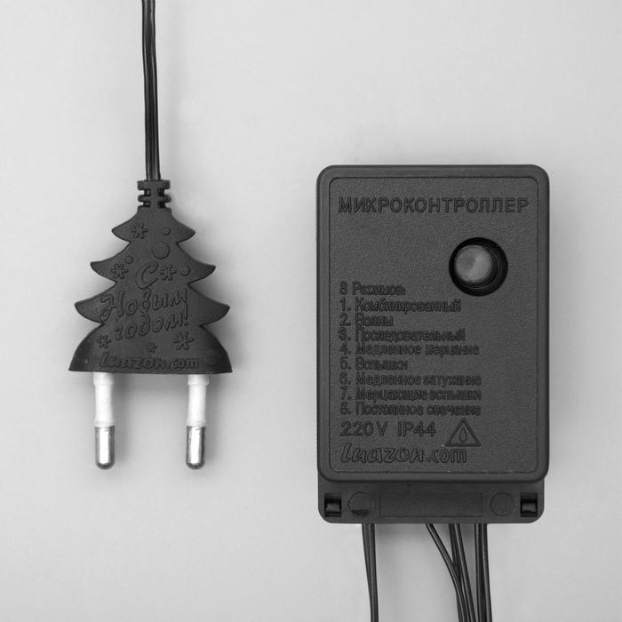 Гирлянда «Нить» 5.5 м, IP20, тёмная нить, 140 ламп, свечение мульти, 8 режимов, 220 В Гирлянда «Нить» 5.5 м, IP20, тёмная нить, 140 ламп, свечение мульти, 8 режимов, 220 В