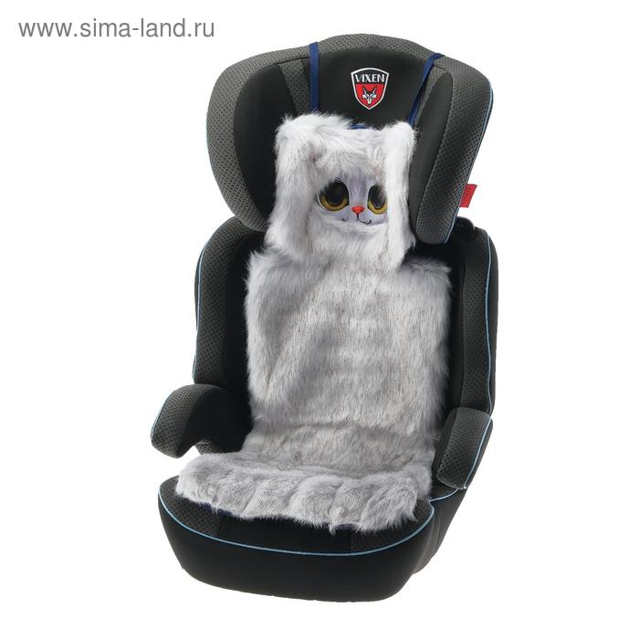 Накидка «АВТОНЯША» для детского автокресла, Кошечка, светло-серая Накидка «АВТОНЯША» для детского автокресла, Кошечка, светло-серая