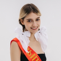 Карнавальный набор белых бантов на заколке, 2 штуки Карнавальный набор белых бантов на заколке, 2 штуки