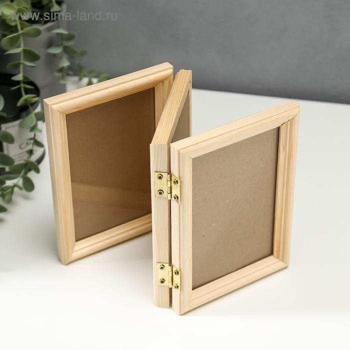 Фоторамка тройная 10х15 см №1 белое дерево Фоторамка тройная 10х15 см №1 белое дерево