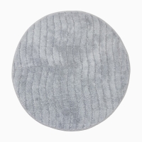 Ковер Этель "Waves" &Oslash; 100 см, серый,  70% хлопок, 30% п/э, 1500 г/м2