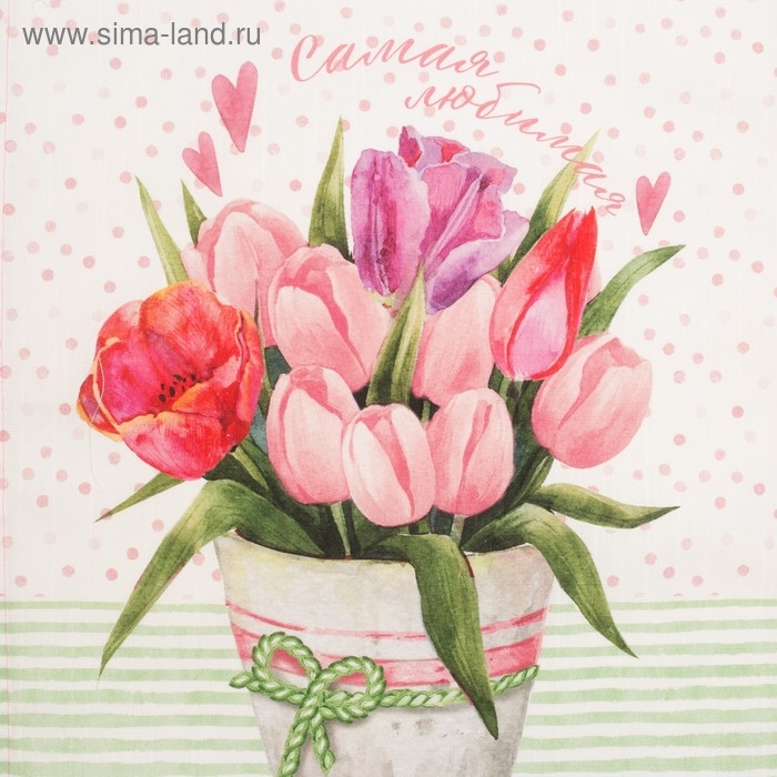 Полотенце "Этель" Самая Любимая 40х67 см, 100% хлопок, репс 190 гр/м2