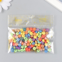 Набор бусин для творчества пластик "Английские буквы золото" разноцвет 20 гр 0,4х0,7х0,7 см 961914 Набор бусин для творчества пластик "Английские буквы золото" разноцвет 20 гр 0,4х0,7х0,7 см 961914