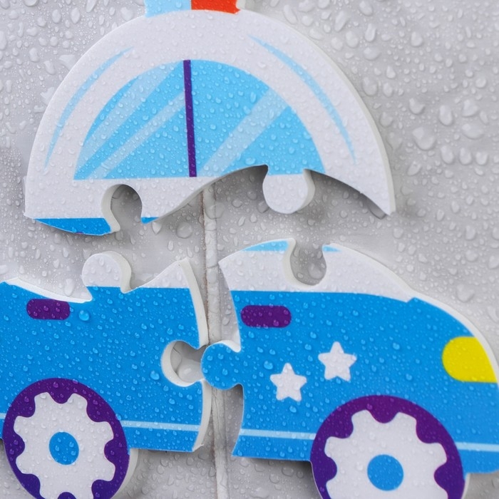 Мягкий пазл для малышей &laquo;Полицейская машина&raquo;, 3 детали, Крошка Я