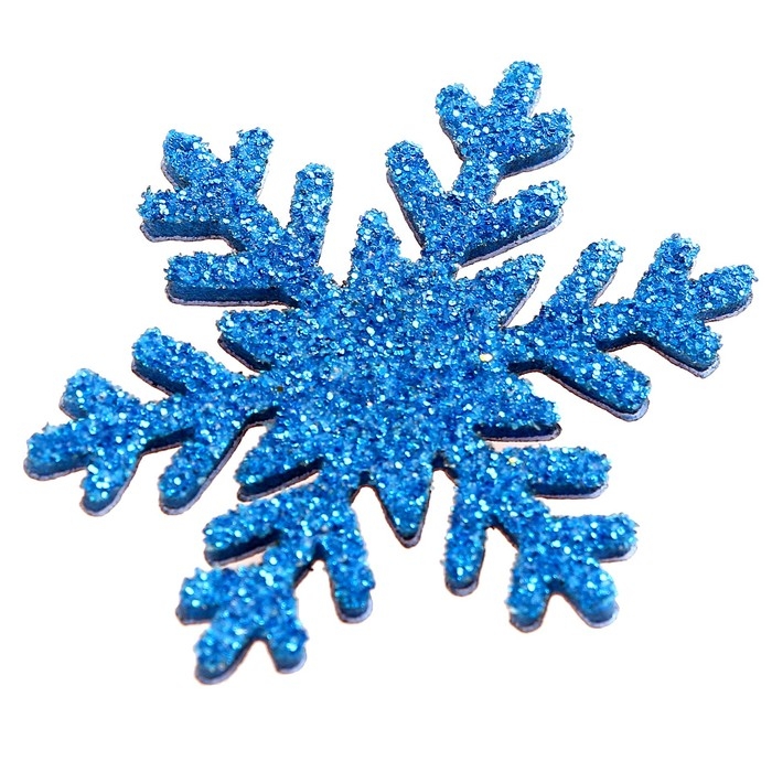 Новый год! Декор &laquo;Снежинки&raquo; на клеевой основе, набор 12 шт.