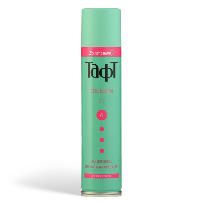 Лак для волос Тафт &laquo;Объём&raquo;, для тонких волос, сверхсильная фиксация, 225 мл