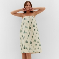 Полотенце для бани "Ёлочки" жен. парео, 80х144 см, хл., ваф. полотно Полотенце для бани "Ёлочки" жен. парео, 80х144 см, хл., ваф. полотно