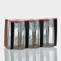 Набор высоких стаканов для коктейля &laquo;Кружево&raquo;, 6 шт