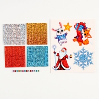 Аппликация стикерами на новый год. Елочные игрушки «Новый год», новогодний набор для творчества Аппликация стикерами на новый год. Елочные игрушки «Новый год», новогодний набор для творчества