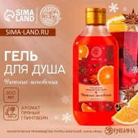 Гель для душа, 300 мл, аромат пряного глинтвейна, Новый Год Гель для душа, 300 мл, аромат пряного глинтвейна, Новый Год