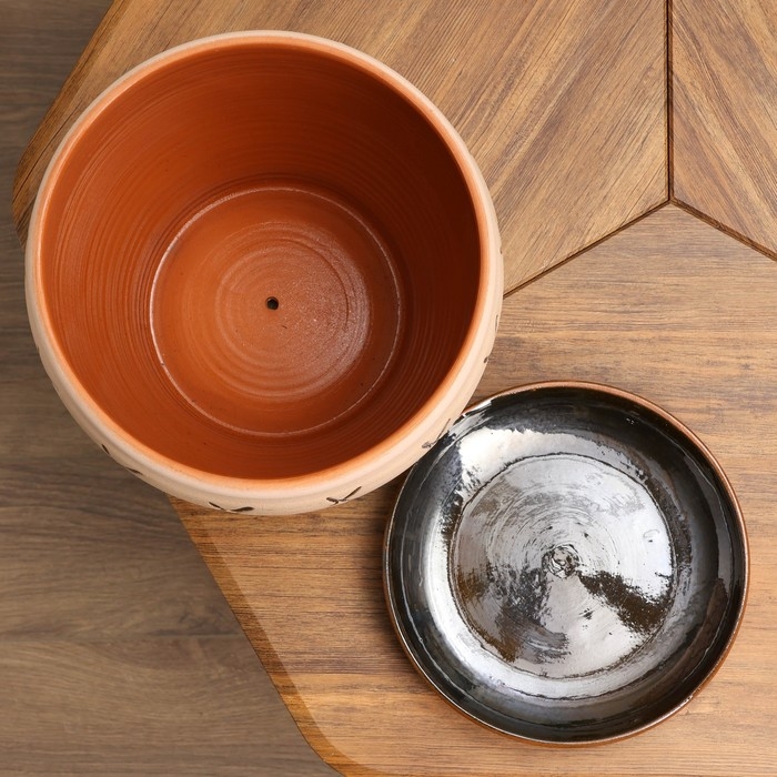 Горшок цветочный "Плетеный" 10л