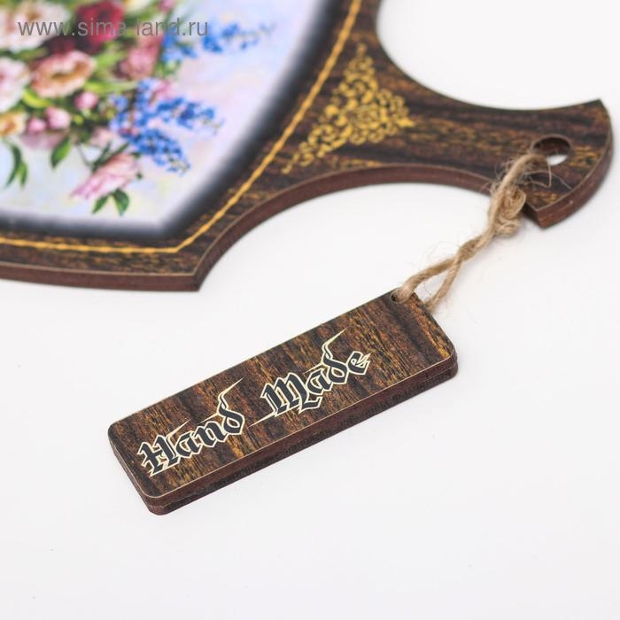 Доска декоративная Доска декоративная "Светлый цветочный набор", 22,6х13,5х0,5 см