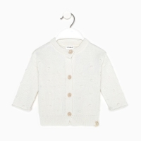 Кардиган вязаный Крошка Я, р.80-86, молочный Кардиган вязаный Крошка Я, р.80-86, молочный