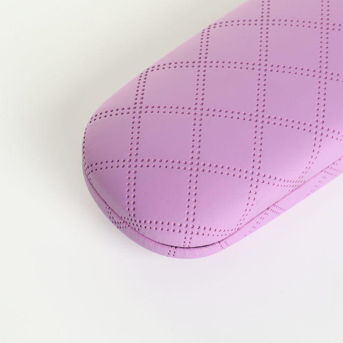 Футляр для очков на хлопушке, длина 16 см, цвет сиреневый Футляр для очков на хлопушке, длина 16 см, цвет сиреневый