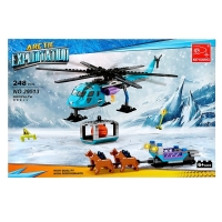 Конструктор Арктика &laquo;Вертолёт и упряжка&raquo;, 248 деталей