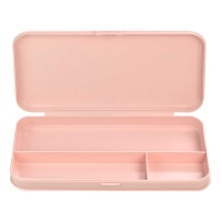 Пенал-футляр пластиковый 90 х 204 х 28 мм, Феникс "Кот с книжкой" розовый 61988