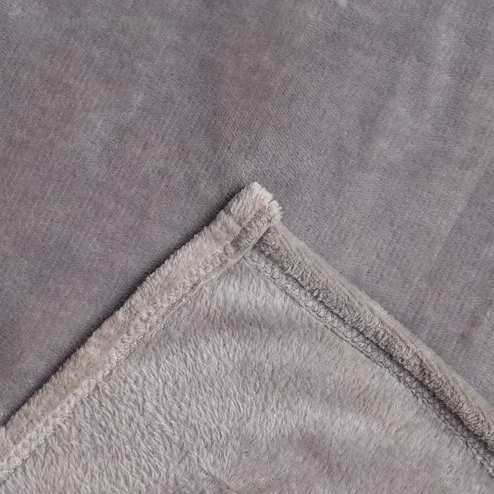 Плед с рукавами, цвет серый, 150х200 см, рукав &mdash; 27х52 см, аэрософт