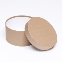 Коробка круглая крафт, 25 х12 см Коробка круглая крафт, 25 х12 см