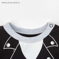 Боди Крошка Я &laquo;Рок стайл&raquo;, рост 68-74 см, (размер24), цвет чёрный