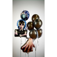 Шар фольгированный 33" «Мрачная стори. Уэнсдей», фигура Шар фольгированный 33" «Мрачная стори. Уэнсдей», фигура