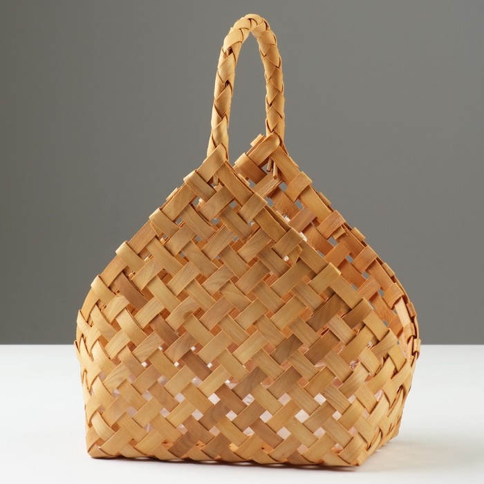 Корзина плетеная, 24 x 14 x 5,5 x 20/27,5 см, секвойя Корзина плетеная, 24 x 14 x 5,5 x 20/27,5 см, секвойя