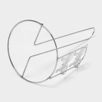 Держатель для бумажных полотенец Доляна «Бабочки», 13×13×27 см, цвет хром Держатель для бумажных полотенец Доляна «Бабочки», 13×13×27 см, цвет хром